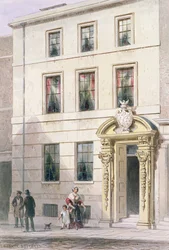 La nouvelle façade de Painter Stainers Hall, 1850