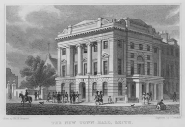 La nouvelle mairie, Leith (gravure)