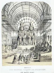 La cour nubienne au Crystal Palace à Sydenham, c.1851-1855