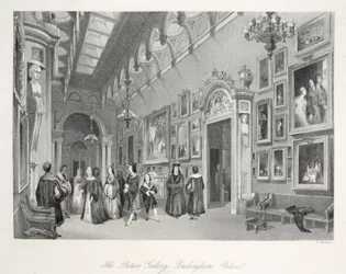 La galerie de tableaux au palais de Buckingham, de 