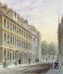 Vue de Fludyer Street, en direction de St. James