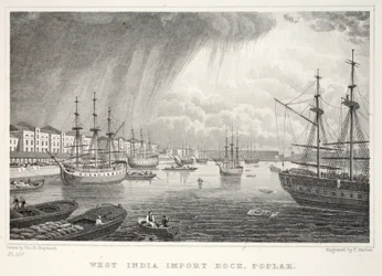 Docks des Indes occidentales, Isle of Dogs, de 