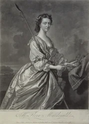 Flora MacDonald (1722-90), gravée par J. Faber, 1747