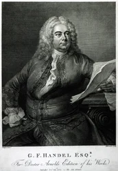 George Frederick Handel (1685-1759), gravé par William Bromley (1769-1842), pour l