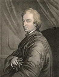 Portrait de John Dryden (1631-1700) gravé par Charles Edward Wagstaff (né en 1808) pub. par William Mackenzie