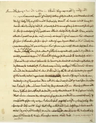 Lettre autographe signée en tant que ministre des États-Unis en France, à Dr. John Page