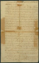Brouillon de la Déclaration d