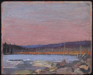 Un lac du Nord, vers 1916