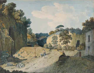 Une route dans une gorge près de Naples, 1782