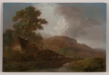 Paysage gallois avec mines de plomb