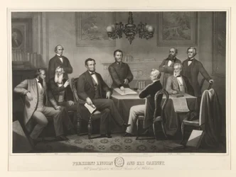 Le Président Lincoln et son Cabinet