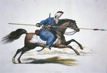 Cosaque du Don russe, vers 1820