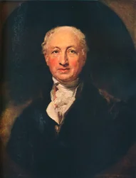 George Dance le Jeune, 1741-1825, architecte anglais, arpenteur et portraitiste, 1798. 1914