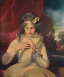 Mlle Georgina Lennox, plus tard comtesse Bathurst, 1765-1842, vers 1800