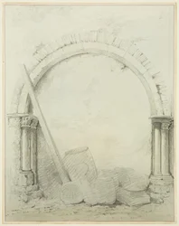 Arches et colonnes dans les locaux de Mereweather entre Nicholas Street et Corn Street