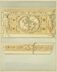 Cheminée au 6 Redcliffe Street, datée de 1637