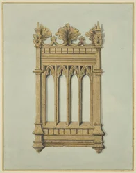 Fragment de chêne sculpté de l