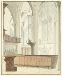 Intérieur de la Cathédrale de Bristol, près de l