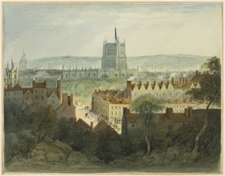 La cathédrale, College Green et College Street
