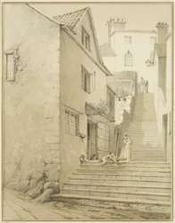 Les marches reliant Griffin Lane et Church Lane