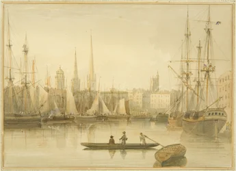 Vue du port flottant depuis Redcliffe Back Ferry