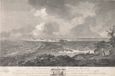 Vue sud-est du fort Land-Guard, dans le Suffolk