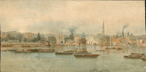 Panorama de la Tamise, côté nord, en 13 parties