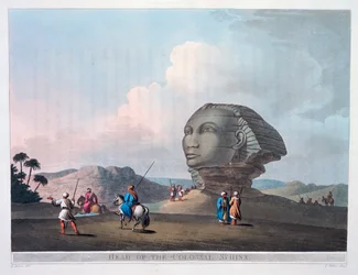 Tête du Sphinx colossal, Gizeh, Égypte, 1801