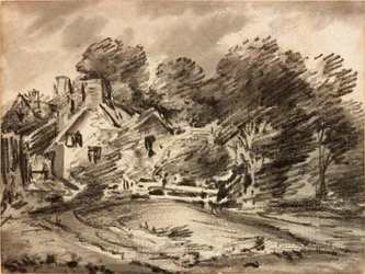 Paysage avec cottage
