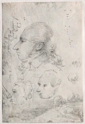 Études de têtes (verso)