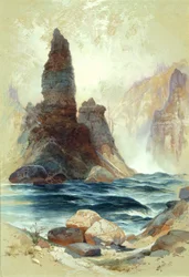 Au-dessus des Tower Falls, Yellowstone