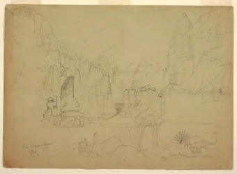 Dessin, Le Canyon du Rio Virgin, Sud de l