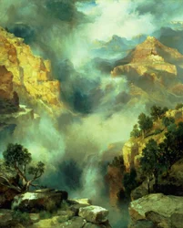 Brouillard dans le canyon