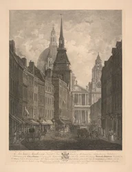Vue partielle de la façade ouest de Saint-Paul