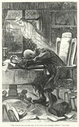 Illustration de la vie de Jonathan Swift (gravure)