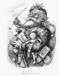 Joyeux vieux Père Noël, gravé par l