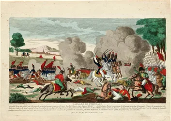 Bataille de Friedland. Une charge de la garde Leib russe le 14 juin 1807 - Naudet, Thomas Charles