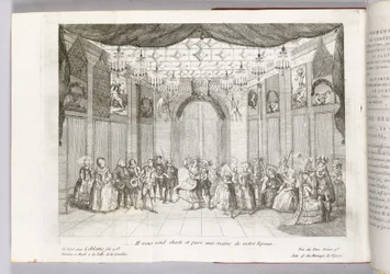 "Il vous rend chaste et pure aux mains de votre époux", illustration de "Le Mariage de Figaro" par Pierre Augustin Caron de Beaumarchais, 1784