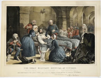 Le grand hôpital militaire de Scutari, imprimé par Stannard und Dixon, 24 février 1855