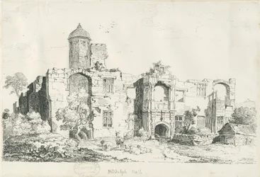 Biddulph Hall (ancien) : dessin à la plume et à l