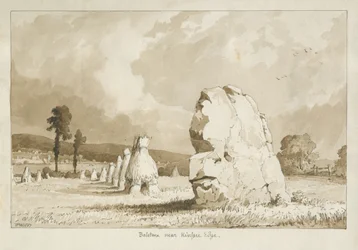 Bolstone, près de Kinver Edge: dessin sépia