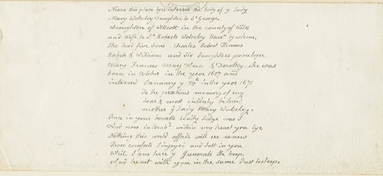 Colwich - Inscription du monument Wolseley