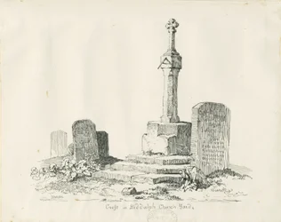 Croix dans le cimetière de l