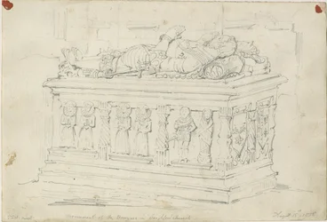 Église de Seighford - Tombe de William et Mercy Bowyer