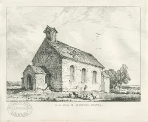 Stafford - Chapelle de Marston : dessin à la plume et à l