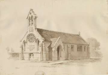 Stafford - Chapelle de Salt [St. James] : dessin à la plume et au lavis, 1840