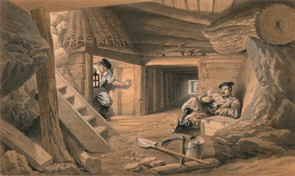 Mine dans le Bastion du Mat, 1856