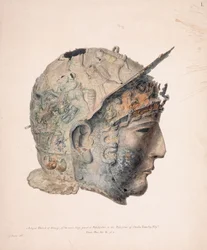 Dessin du casque de Ribchester