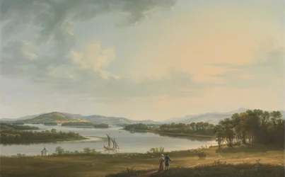 Knock Ninney et Lough Erne depuis Bellisle, comté de Fermanagh, Irlande