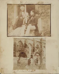 Portrait de groupe avec Sir David Brewster, Mme Jones et le général de brigade Colin Mackenzie